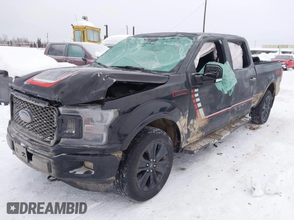 2019 Ford F-150 XL with VIN 1FTFW1E47KFC69168, listed as a IAAI auction lot 41317777 with 1 mi miles. Bid and sale history available at carsss.com. Image 2.