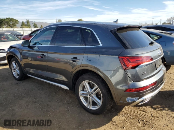 2021 Audi Q5 Premium Plus with VIN WA1E2AFY7M2100121, listed as a Copart auction lot 42444255 with 24,855 mi miles and Salvage Title. Bid and sale history available at carsss.com. Image 2.