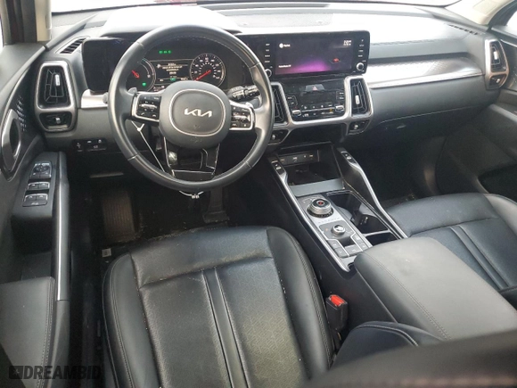 2022 Kia Sorento Hybrid EX with VIN KNDRHDLG2N5093565, listed as a Copart auction lot 76468354 with 58,227 mi miles and Salvage Title. Bid and sale history available at carsss.com. Image 8.