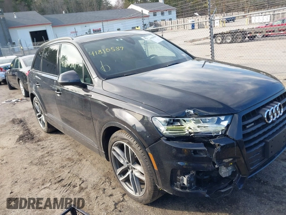 2018 Audi Q7 Prestige with VIN WA1VABF78JD030600, listed as a IAAI auction lot 41810589 with 88,182 mi miles and . Bid and sale history available at DreamBid. Image 1.