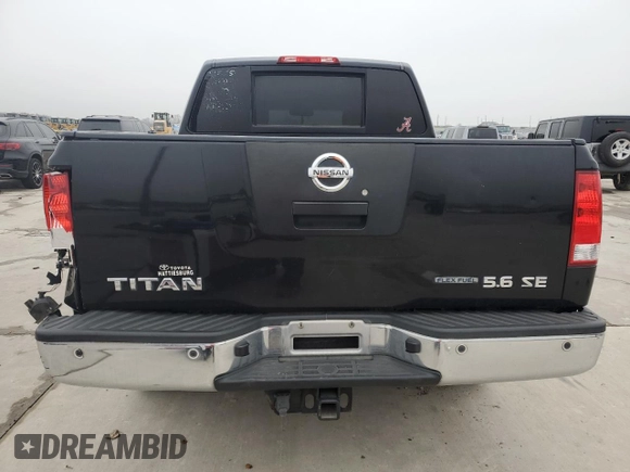 2010 Nissan Titan SE with VIN 1N6BA0ED7AN314912, listed as a Copart auction lot 44160485 with 382,943 mi miles and Salvage Title. Bid and sale history available at carsss.com. Image 6.