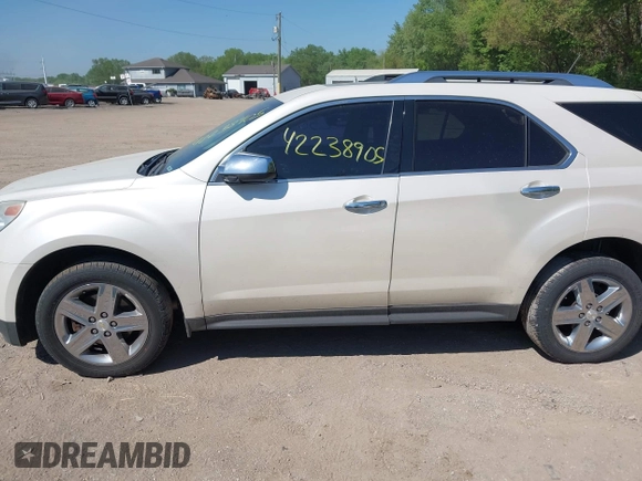 2015 Chevrolet Equinox LTZ with VIN 1GNFLHEK1FZ116278, listed as a IAAI auction lot 42238905 with 190,504 mi miles and . Bid and sale history available at DreamBid. Image 14.