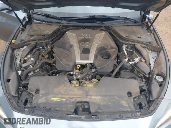 2018 Infiniti Q50 3.0t LUXE with VIN JN1EV7AP4JM357903, listed as a IAAI auction lot 41919730 with 130,858 mi miles. Bid and sale history available at carsss.com. Image 10.