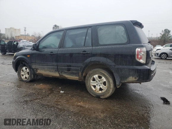 2006 Honda Pilot LX with VIN 2HKYF18106H541677, listed as a Copart auction lot 44237085 with 182,296 mi miles and Salvage Title. Bid and sale history available at DreamBid. Image 2.