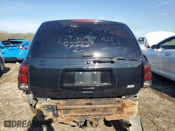 2006 Chevrolet TrailBlazer LT with VIN 1GNES13H062260829, listed as a Copart auction lot 77086554 with 0 mi miles and Clean Title. Bid and sale history available at carsss.com. Image 6.