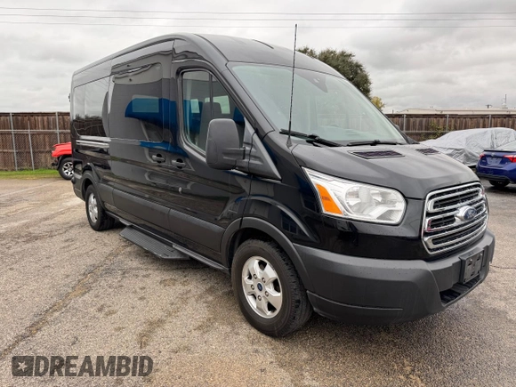 2019 Ford Transit Passenger XL with VIN 1FBAX2CGXKKA76681, listed as a Copart auction lot 86907744 with 165,450 mi miles and Clean Title. Bid and sale history available at carsss.com. Image 1.