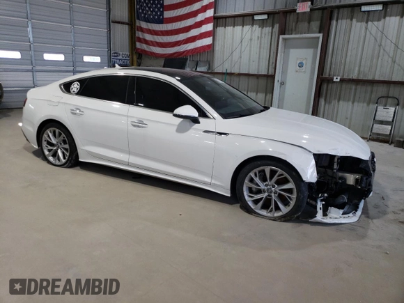 2020 Audi A5 Sportback Premium with VIN WAUANCF56LA005810, listed as a Copart auction lot 52149715 with 90,157 mi miles and Salvage Title. Bid and sale history available at carsss.com. Image 4.