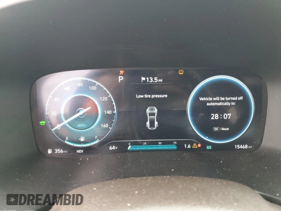 2023 Hyundai Santa Fe Limited z VIN KM8S7DA25PU069566, wystawiony jako Copart lot #55275305 z przebiegiem 15 468 mil mil oraz Szkoda całkowita • Salvage title. Historia ofert i sprzedaży dostępna na DreamBid. Obrazek 9.
