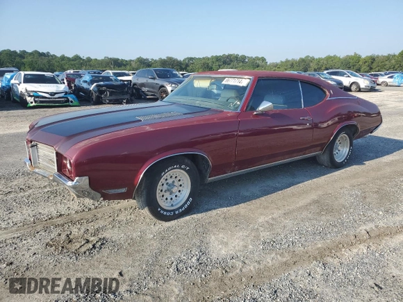 1971 Oldsmobile Cutlass with VIN 336871R112067, listed as a Copart auction lot 66771714 with 42,778 mi miles and Clean Title. Bid and sale history available at DreamBid. Image 1.