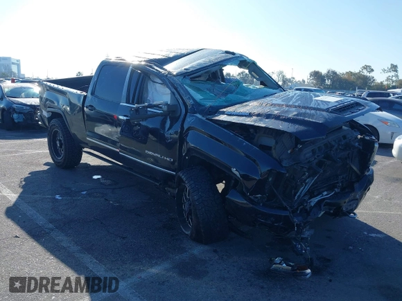 2019 GMC Sierra 2500HD Denali with VIN 1GT12SEYXKF222893, listed as a IAAI auction lot 41722342 with 114,613 mi miles. Bid and sale history available at carsss.com. Image 1.