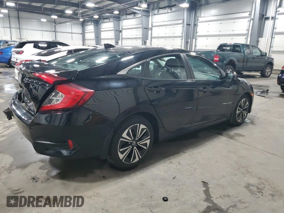 2016 Honda Civic EX-L z VIN 19XFC1F76GE024753, wystawiony jako Copart lot #53569995 z przebiegiem 111 110 mil mil oraz Szkoda całkowita • Salvage title. Historia ofert i sprzedaży dostępna na DreamBid. Obrazek 3.