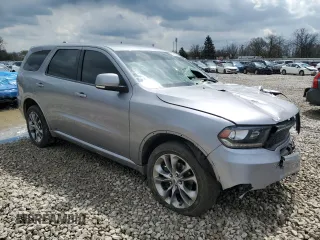 2019 Dodge Durango GT Plus with VIN 1C4RDJDG5KC550286, listed as a Copart auction lot 52127855 with 106,738 mi miles and Salvage title. Bid and sale history available at DreamBid. Image 4.