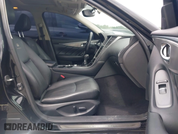 2014 Infiniti Q50 Premium with VIN JN1BV7AR1EM688240, listed as a IAAI auction lot 42118871 with 165,529 mi miles and . Bid and sale history available at DreamBid. Image 5.