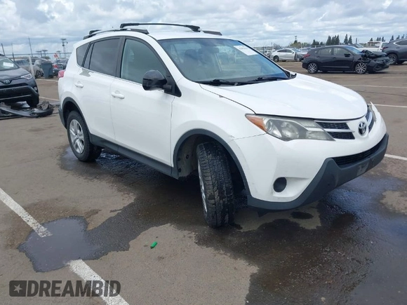 2015 Toyota RAV4 LE with VIN 2T3BFREV2FW249999, listed as a IAAI auction lot 41893415 with 112,967 mi miles. Bid and sale history available at carsss.com. Image 1.