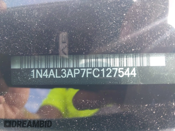 2015 Nissan Altima SV z VIN 1N4AL3AP7FC127544, wystawiony jako IAAI lot #41876358 z przebiegiem 187 503 mil mil oraz . Historia ofert i sprzedaży dostępna na DreamBid. Obrazek 9.