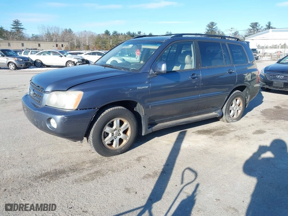 2003 Toyota Highlander with VIN JTEHF21A630152014, listed as a IAAI auction lot 41350269 with 167,444 mi miles. Bid and sale history available at carsss.com. Image 2.