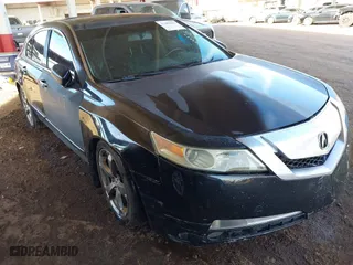 2009 Acura TL Tech with VIN 19UUA86569A003977, listed as a IAAI auction lot 41484820 with 186,479 mi miles. Bid and sale history available at carsss.com. Image 1.