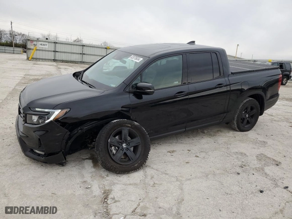2023 Honda Ridgeline Black Edition with VIN 5FPYK3F81PB050419, listed as a Copart auction lot 82876934 with 10,084 mi miles and Salvage Title. Bid and sale history available at carsss.com. Image 1.