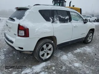 2016 Jeep Compass Latitude with VIN 1C4NJDEB0GD587940, listed as a Copart auction lot 51215595 with 190,386 mi miles and Clean Title. Bid and sale history available at carsss.com. Image 3.
