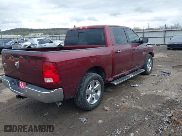 2016 Ram 1500 Big Horn z VIN 1C6RR6LG6GS319580, wystawiony jako IAAI lot #41911054 z przebiegiem 111 199 mil mil oraz . Historia ofert i sprzedaży dostępna na DreamBid. Obrazek 4.