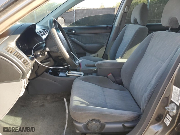 2005 Honda Civic Sdn LX with VIN 2HGES16525H628123, listed as a Copart auction lot 52531605 with 175,539 mi miles and Salvage Title. Bid and sale history available at carsss.com. Image 7.