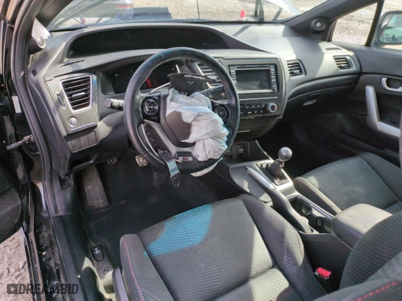 2013 Honda Civic Cpe Si with VIN 2HGFG4A56DH706433, listed as a Copart auction lot 46447385 with 133,329 mi miles and Salvage Title. Bid and sale history available at carsss.com. Image 8.
