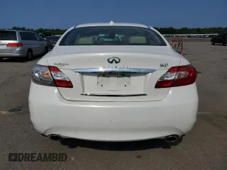2012 Infiniti M37 with VIN JN1BY1APXCM335334, listed as a Copart auction lot 62503434 with 62,761 mi miles and Salvage Title. Bid and sale history available at carsss.com. Image 6.