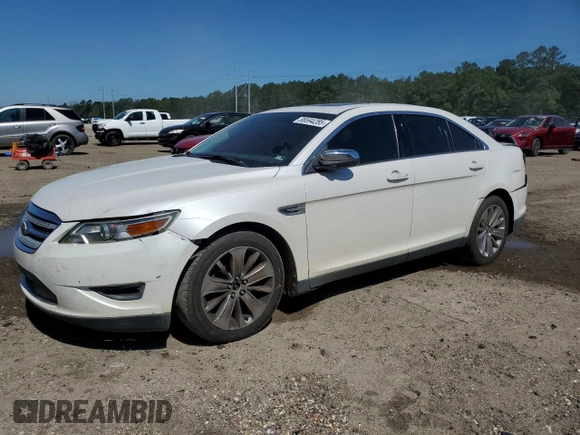 2011 Ford Taurus Limited with VIN 1FAHP2FW8BG141839, listed as a Copart auction lot 56594285 with 121,236 mi miles and Salvage title. Bid and sale history available at DreamBid. Image 1.