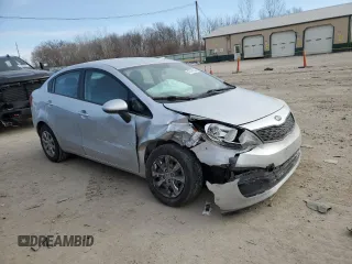 2015 Kia Rio LX with VIN KNADM4A37F6497234, listed as a Copart auction lot 45778255 with 118,002 mi miles and Salvage Title. Bid and sale history available at carsss.com. Image 4.