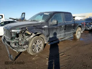2018 Ford F-150 XL with VIN 1FTEW1EG4JFC11412, listed as a Copart auction lot 42422455 with 87,778 mi miles and Salvage Title. Bid and sale history available at carsss.com. Image 1.