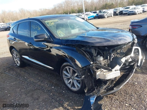 2019 Acura RDX w/Technology Pkg with VIN 5J8TC2H52KL010287, listed as a IAAI auction lot 41621364 with 82,935 mi miles. Bid and sale history available at carsss.com. Image 1.