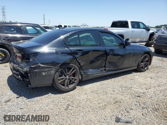 2023 BMW 3 Series 330i with VIN 3MW69FF0XP8D11104, listed as a Copart auction lot 52456275 with 0 mi miles and Salvage Title. Bid and sale history available at carsss.com. Image 3.
