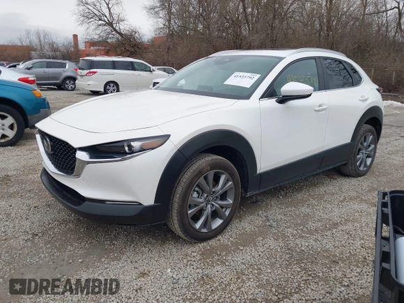 2025 Mazda CX-30 S Preferred with VIN 3MVDMBCM0SM753414, listed as a IAAI auction lot 41533792 with 1,758 mi miles and . Bid and sale history available at DreamBid. Image 2.