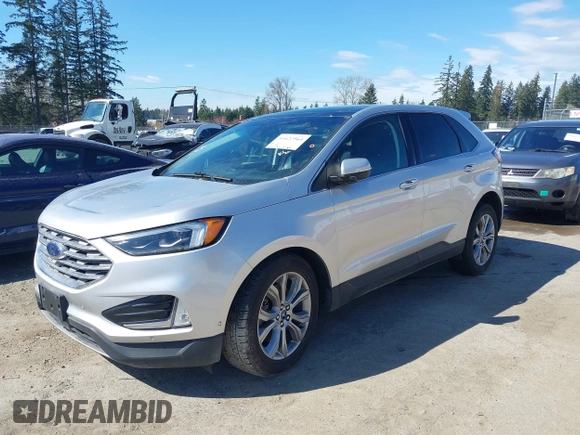 2019 Ford Edge Titanium with VIN 2FMPK4K90KBC22398, listed as a IAAI auction lot 41622564 with 109,538 mi miles. Bid and sale history available at carsss.com. Image 2.