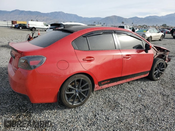 2018 Subaru WRX Premium with VIN JF1VA1C6XJ8823116, listed as a Copart auction lot 43557805 with 99,123 mi miles and Salvage Title. Bid and sale history available at carsss.com. Image 3.