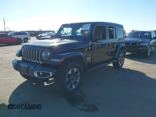 2021 Jeep Wrangler Unlimited Sahara Altitude z VIN 1C4HJXEN5MW659188, wystawiony jako IAAI lot #41414960 z przebiegiem 72 698 mil mil oraz . Historia ofert i sprzedaży dostępna na DreamBid. Obrazek 17.