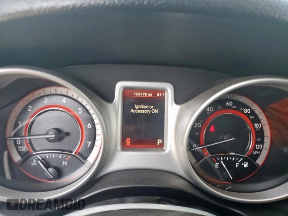 2017 Dodge Journey SXT with VIN 3C4PDDBG6HT575237, listed as a Copart auction lot 60864075 with 124,178 mi miles and Clean title. Bid and sale history available at DreamBid. Image 9.
