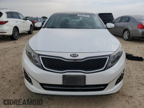 2015 Kia Optima SX Turbo with VIN 5XXGR4A64FG412377, listed as a Copart auction lot 54927505 with 65,481 mi miles and Clean title. Bid and sale history available at DreamBid. Image 5.
