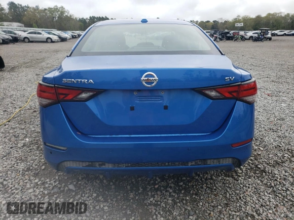 2021 Nissan Sentra SV with VIN 3N1AB8CV8MY288062, listed as a Copart auction lot 51220705 with 39,658 mi miles and Salvage Title. Bid and sale history available at carsss.com. Image 6.