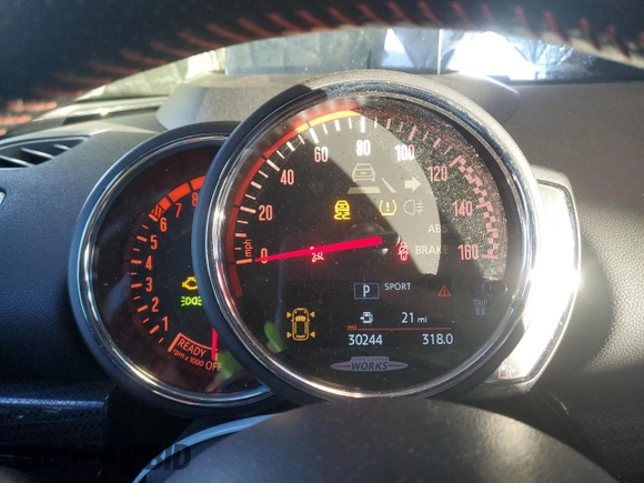 2020 MINI Clubman John Cooper Works with VIN WMWJZ9C00L2M51266, listed as a Copart auction lot 84519244 with 30,244 mi miles and Salvage Title. Bid and sale history available at carsss.com. Image 9.