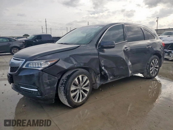 2015 Acura MDX Technology with VIN 5FRYD3H43FB011602, listed as a Copart auction lot 64267505 with 94,622 mi miles and Salvage title. Bid and sale history available at DreamBid. Image 1.