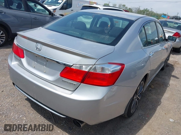 2014 Honda Accord Sport with VIN 1HGCR2F57EA189251, listed as a IAAI auction lot 42053225 with 161,634 mi miles and . Bid and sale history available at DreamBid. Image 4.