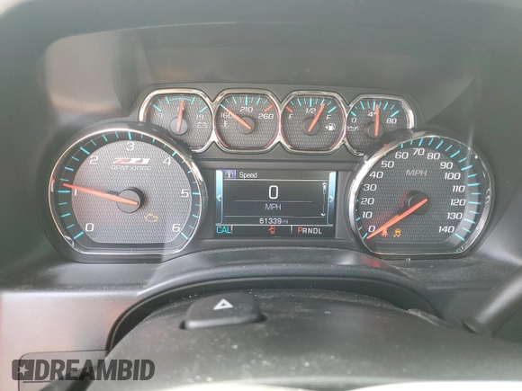 2018 Chevrolet Silverado 1500 LTZ with VIN 3GCUKSEC3JG247598, listed as a Copart auction lot 54361315 with 61,339 mi miles and Salvage Title. Bid and sale history available at DreamBid. Image 9.