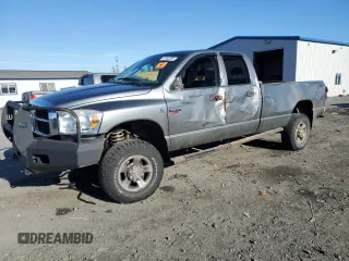 2008 Dodge 2500 Laramie with VIN 3D7KS28AX8G159620, listed as a Copart auction lot 41955305 with 190,528 mi miles and Salvage title. Bid and sale history available at DreamBid. Image 1.