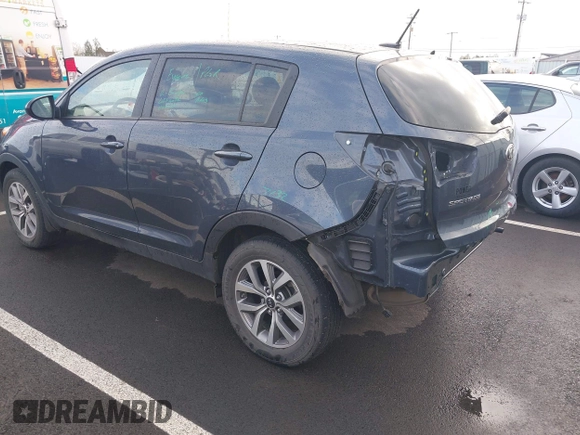 2015 Kia Sportage LX with VIN KNDPB3AC1F7756522, listed as a IAAI auction lot 41954973 with 39,592 mi miles and . Bid and sale history available at carsss.com. Image 3.