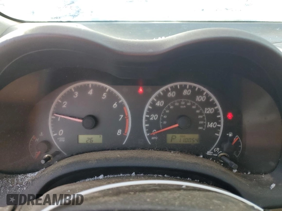 2012 Toyota Corolla L with VIN 2T1BU4EE0CC781170, listed as a Copart auction lot 89075505 with 110,054 mi miles and Salvage Title. Bid and sale history available at carsss.com. Image 9.