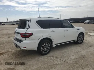 2022 Nissan Armada SV with VIN JN8AY2AC0N9163403, listed as a Copart auction lot 48340765 with 37,722 mi miles and Clean Title. Bid and sale history available at carsss.com. Image 3.