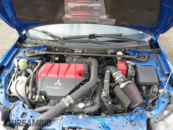 2015 Mitsubishi Lancer Evolution GSR with VIN JA32W8FV4FU012578, listed as a IAAI auction lot 41730742 with 64,762 mi miles. Bid and sale history available at carsss.com. Image 10.