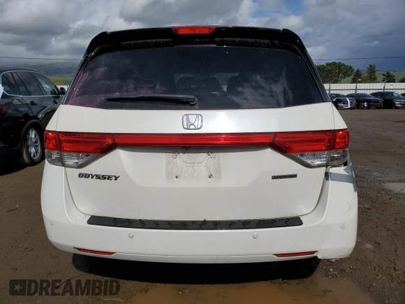 2014 Honda Odyssey Touring with VIN 5FNRL5H97EB097771, listed as a Copart auction lot 51664455 with 109,830 mi miles and Salvage Title. Bid and sale history available at DreamBid. Image 6.