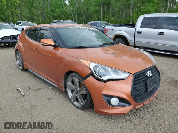 2013 Hyundai Veloster Turbo with VIN KMHTC6AE2DU131877, listed as a Copart auction lot 60256085 with 228,298 mi miles and Clean title. Bid and sale history available at DreamBid. Image 4.